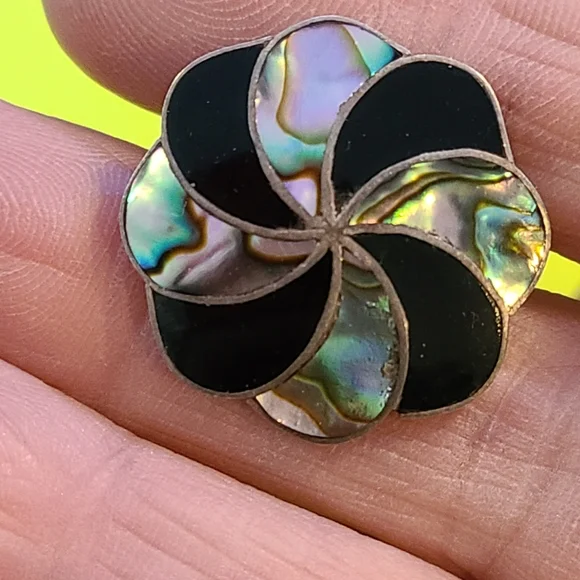 Earrings 925 Sterling Mexican Screwbacks - Picture 3 of 6